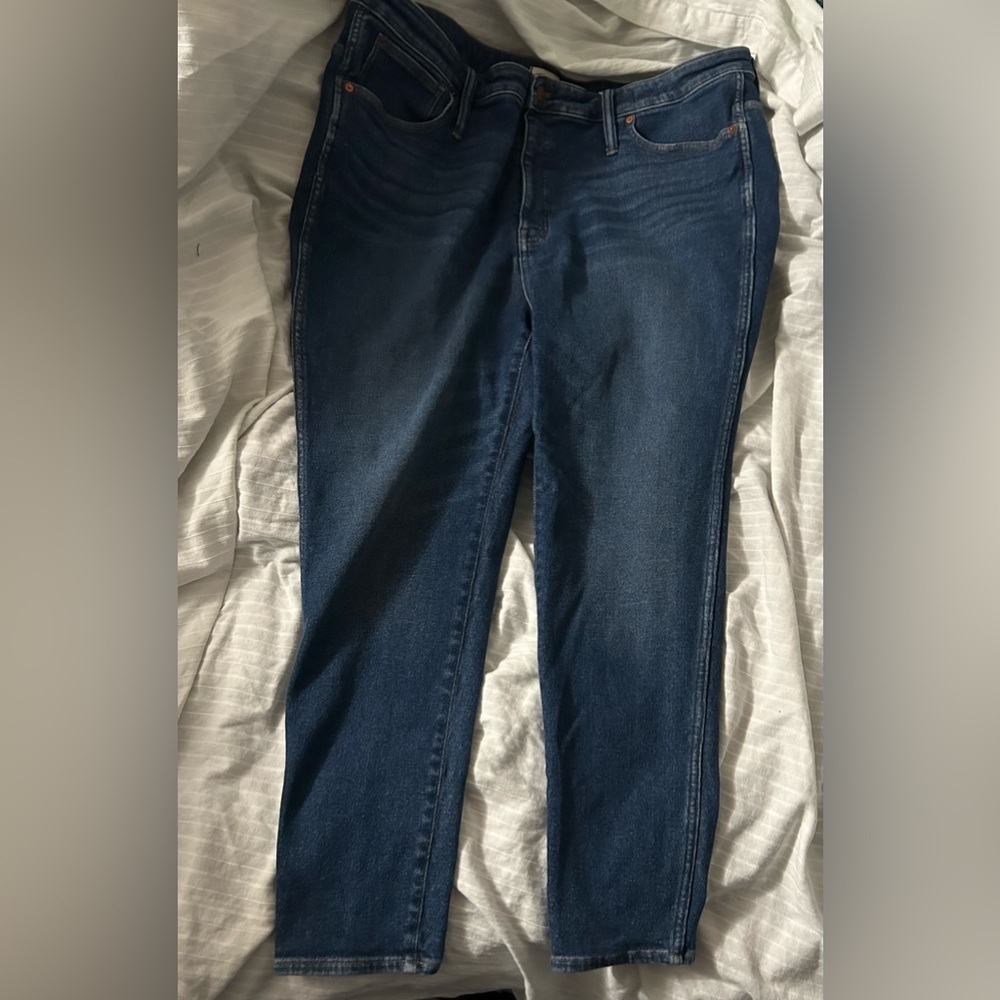 Madewell Women’s 10 High Rise Skinny Jeans Stretch Denim Dark Wash Size 36